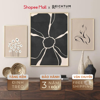 Tranh treo tường tráng gương SET3 của REICHTUM - Nhà ngủ/ Decor/ Độ bền cao/ Chất vải canvas