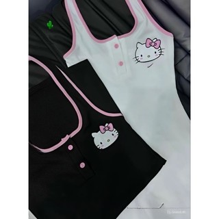 Đầm body yếm hello kitty siêu cưng BC