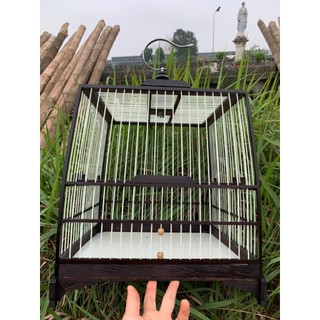 Khung chào mào tự ráp khung gỗ mun đuôi công nan cáp quang
