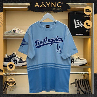 (Auth) Áo Thun New Era x MLB LA Los Angeles Dodgers World Series Pastel Màu Xanh Dương CODE: 60502616 - Async Studio