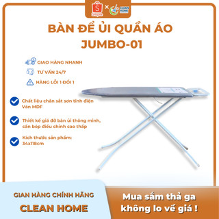 Bàn để ủi dạng đứng jumbo 01 chân sắt sơn kích thước: 34x118cm - nguyễn trường thắng