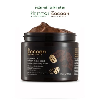 Tẩy tế bào chết body Cocoon cà phê Đắk Lắk, tẩy da chết cà phê cơ thể cho làn da mềm mịn