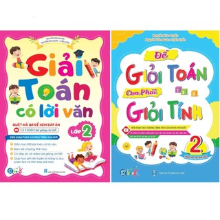 Sách - [ Lớp 2 ] - ( Bộ 2 quyển ): Giải toán có lời văn lớp 2 và Để giỏi toán con phải giỏi tính 2