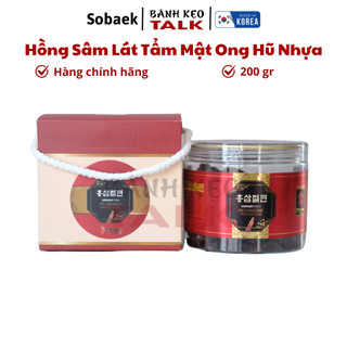 Hồng Sâm Lát Tẩm Mật Ong Hũ Nhựa 200g Hàn Quốc cao cấp