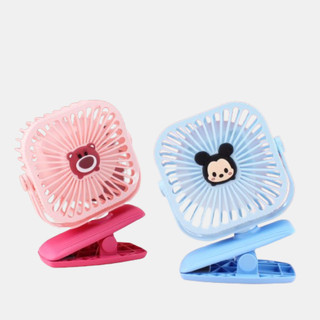 Quạt Tích Điện Mini Để Bàn Có Chân Kẹp Bàn, Kẹp Xe Đẩy màu ngẫu nhiên Mã:TR1-602-7