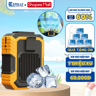 Quạt Điều Hòa ESTELLE Đeo Thắt Lưng 3in1 Dung Lượng 6000mA Kèm Sạc USB Tiện Dụng Cho Mọi Hoạt Động, Bảo Hành 12 Tháng