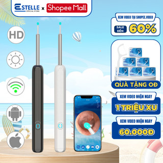 Dụng Cụ Lấy Ráy Tai ESTELLE Có Gắn Camera Nội Soi Đa Năng Hình Ảnh Full HD Sắc Nét An Toàn Dùng Cho Người Lớn Và Trẻ Em