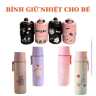 Bình  Ly Cốc Giữ Nhiệt DARLINGHOME  Inox Cho Bé Từ 10-12 tiếng 450ml