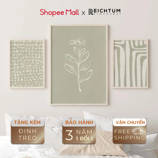 Tranh treo tường tráng gương SET3 của REICHTUM -  Nhà ngủ/ Decor/ Chất vải canvas siêu bền bỉ