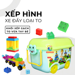 Bộ Xếp Hình Xe Đẩy Diệu Kỳ Bánh Xe Đẩy Lắp Ghép Hàng Việt Nam Chất Lượng Cao