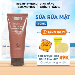 Sữa rửa mặt  BEBECO Collagen chống lão hóa, trẻ hóa da, thu nhỏ lỗ chân lông giúp da căng mịn đầy sức sống 150ml - DA03