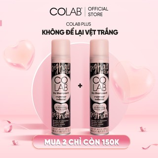 Dầu gội khô COLAB+ Extreme Volume 200ml hương cam bergamot và hoa hồng, tăng độ phồng cho tóc