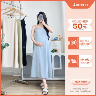 Váy bầu đẹp Cami Dress hai dây quyến rũ mát mẻ mùa hè thiết kế bởi LAMME