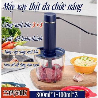 Máy xay thịt bằng thép không gỉ 420 Đa chức năng 200w Công suất, Máy xay tỏi cầm tay mini siêu bền