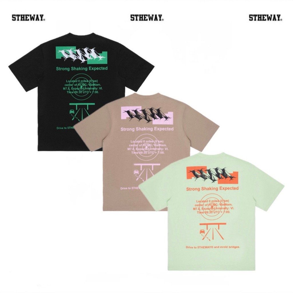 Áo thun 5THEWAY /earthquake/ NEW TEE