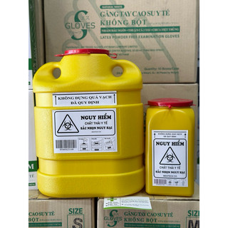 Bình huỷ kim tiêm y tế 1,5l - 6,8l