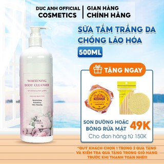 Sữa tắm trắng da tức thì cấp ẩm Collagen chống lão hóa da hương nước hoa YAKA WHITENING BODY dung tích 500ml - DA22