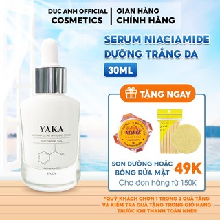Serum niacinamide 10% mờ thâm nám, dưỡng trắng da cấp ẩm và chống lão hóa yaka melasma whitening serum 30ml - da24