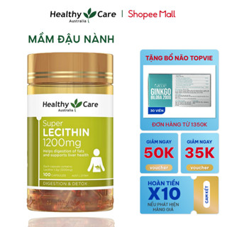 Mầm đậu nành điều hòa nội tiết Healthy Care Super Lecithin 100 viên