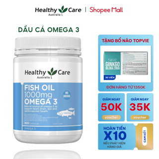 Viên uống dầu cá Omega 3 Healthy Care Fish Oil 400 viên