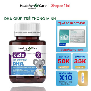 Viên uống bổ sung dưỡng chất cho bé Healthy Care High Strength DHA 60 viên