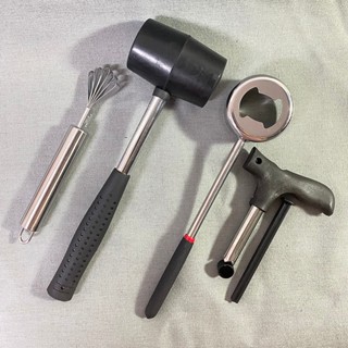 Dụng Cụ Mở Vỏ Dừa , Khui Vỏ Dừa Bằng Thép Không Gỉ Bộ 4 Món Khui Dừa Count Coconut Opener Tool