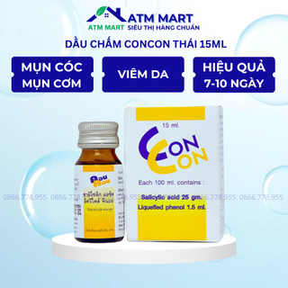 Dầu chấm concon thái lan 15ml bôi mụn cóc - mụn cơm - nhiều công dụng - atm mart siêu thị hàng chuẩn
