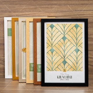 Khung ảnh, khung tranh đính đá, bằng khen 30x40cm treo tường mặt mica loại dày