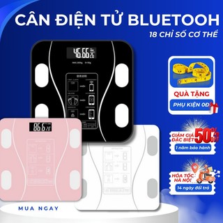 Cân điện tử sạc usb kết nối bluetooth phân tích chỉ số cơ thể pkba