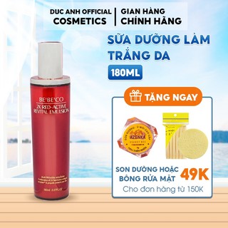 Sữa dưỡng  2X RED BEBECO Hàn Quốc làm trắng và chống nhăn da bổ sung collagen, giúp da trắng sáng mềm mịn 180ml - DA29