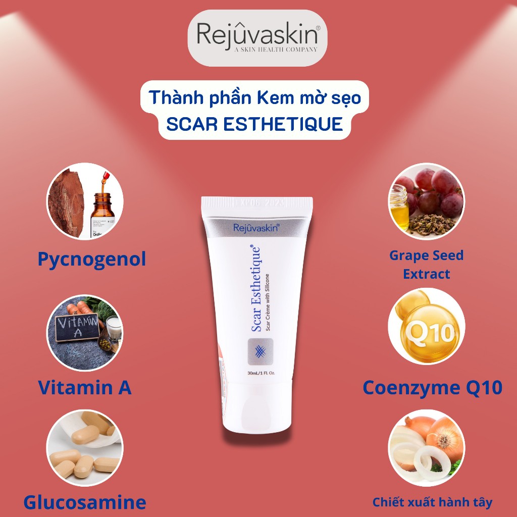 Kem Scar Esthetique Rejuvaskin  Xoá Sẹo Thâm / Rỗ / Lõm Scar Esthetique Rejuvaskin 30ml