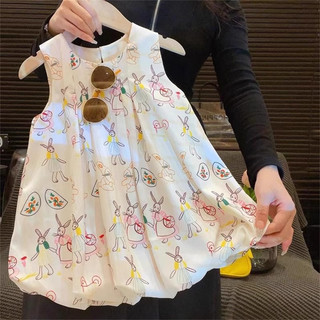 Váy bé gái, váy sát nách thỏ dáng bom xinh xắn cho bé 10-30kg
