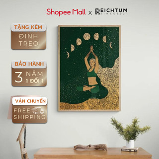 Tranh treo tường tráng gương SET3 của REICHTUM - Nhà ngủ/ Decor/ Chất vải canvas bền bỉ