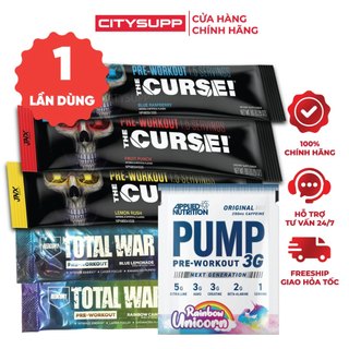 Bột Tăng Sức Mạnh Pre Workout Sample (1 Gói) Nhiều Hãng Ostrovit, ABE PUMP | Bổ Sung Năng Lượng & Tăng Hiệu Suất Tức Thì