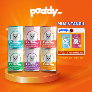 Pate Cho Mèo Catchy 10 Vị Thơm Ngon Lon 400g