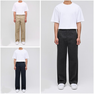 (Chính Hãng) Quần Alpha Industries Nhật Bản chất liệu kaki 3 màu đen - be - xanh tím than form rộng