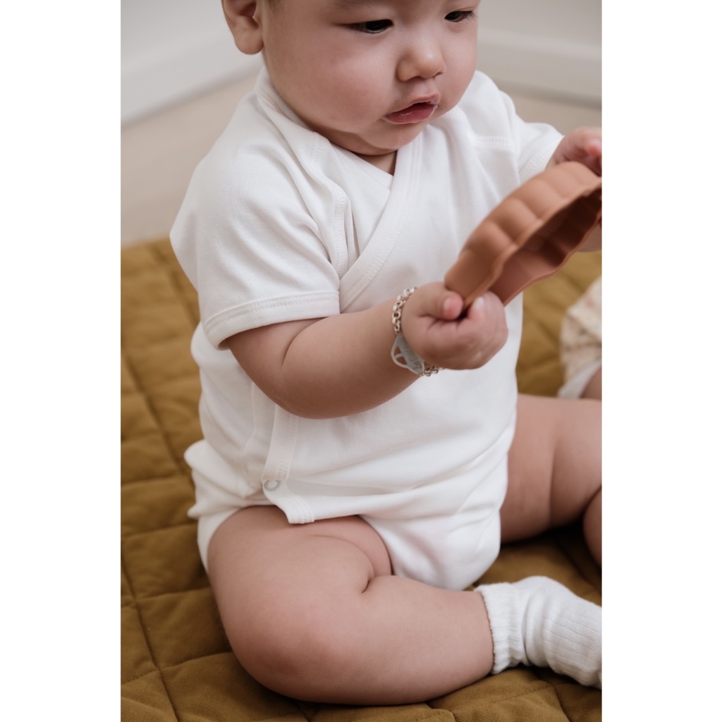 Kimono Bodysuit Ngắn Tay macro & micro Trẻ Em