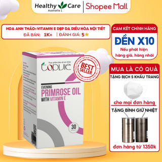 Viên tinh dầu hoa anh thảo Topvie evening primrose oil with vitamin E hỗ trợ cải thiện độ ẩm cho da