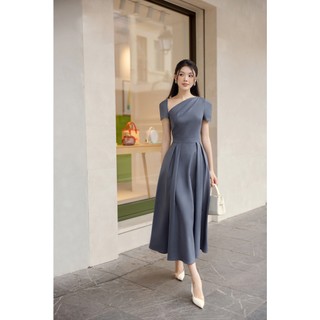 Đầm nữ dáng dài ngực chéo cách điệu Heidi Dress | HÀ CÚC