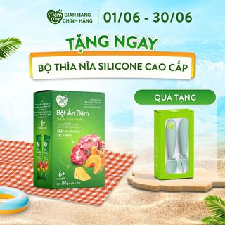 Bột ăn dặm thịt bò bí đỏ phô mai Mămmy bổ sung chất xơ hòa tan, sắt và kẽm cung cấp vitamin cho bé - 140gr