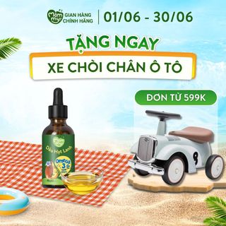 Dầu hạt lanh bổ não Mămmy hữu cơ nguyên chất, ép lạnh, cung cấp Omega 3 và dinh dưỡng cần thiết cho bé ăn dặm, chai 30ml
