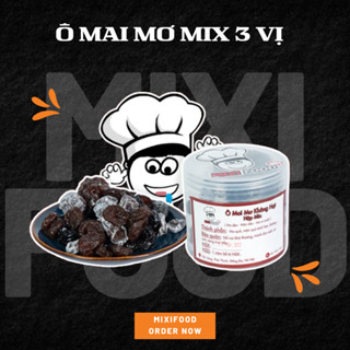 [HN - CHÍNH HÃNG] Ô mai mơ KHÔNG HẠT HỘP MIXIFOOD, mix 3 loại 300G