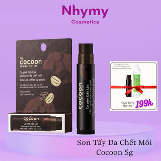 Tẩy da chết môi cà phê Đắk Lắk Cocoon môi ẩm mềm 5g
