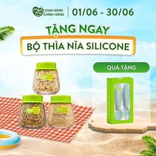 Set 3 hạt ăn dặm tăng cân hữu cơ cho bé Mămmy: yến mạch, diêm mạch, kiều mạch, 80g-120g