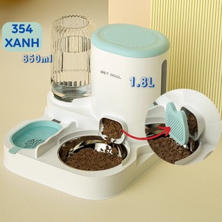Bình nước khay hạt tự động cho chó mèo theo bộ 1.8L Lapeta