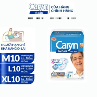 BÌNH CHÁNH SHOP 💒 Tã Dán Caryn cho người già yếu - Phụ nữ sau sinh  size : M10+2/L10+2 /XL10/ Miếng lót bổ sung 20 miếng