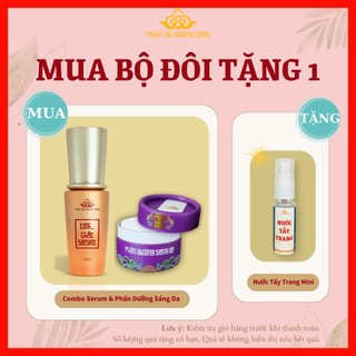 Combo phấn dưỡng sáng da + serum phấn nụ hoàng cung