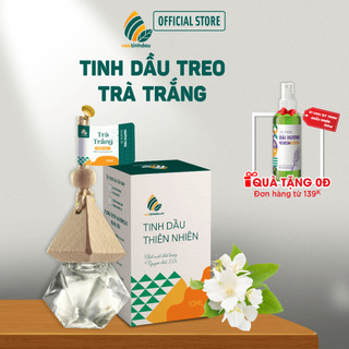 Tinh dầu trà trắng treo thơm quần áo xe ô tô 8ml vuatinhdau tinh dầu trà treo thơm xe hơi thơm phòng thơm tủ quần áo