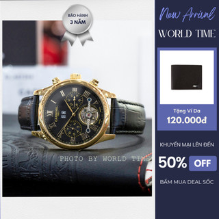 Đồng hồ nam Carnival 8670G máy Automatic, full box, kính sapphire chống xước, chống nước, dây da cao cấp, bảo hành 3 năm