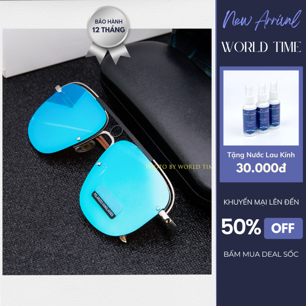 Kính mát nam cao cấp Benz M1366 full box, thẻ bảo hành 12 tháng, tròng Polarized, chống chói, chống loá, chống tia UV400
